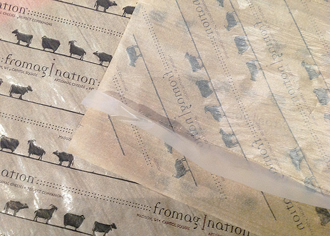 This is a picture of Fromagination Cheese Storage Paper.