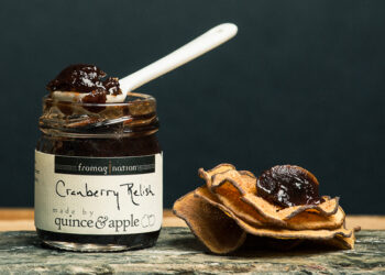 This is a picture of Cranberry Relish, featured by Fromagination.