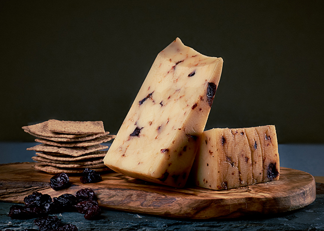 This is a picture of Cranberry Chipotle cheese, offered by Fromagination