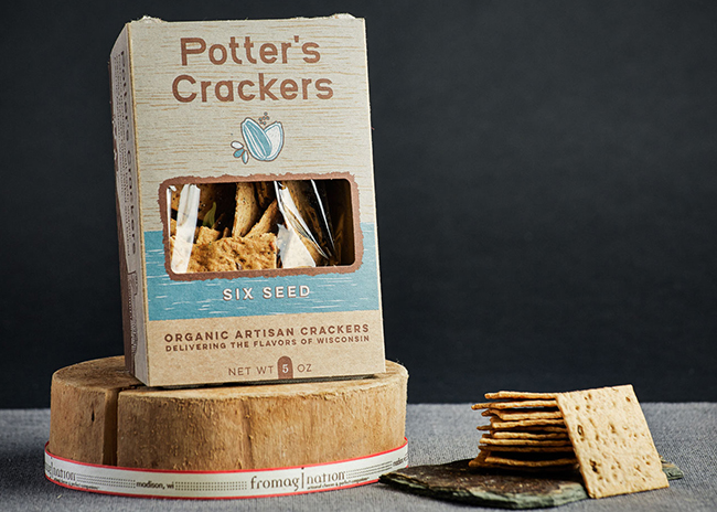 This is a picture of Potter's Six Seed Crackers.