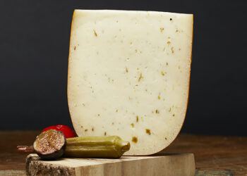 This is a picture of Marieke Summer Fields Gouda cheese, offered by Fromagination.