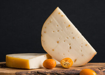 This is a picture of Marieke Foenegreek Gouda cheese.