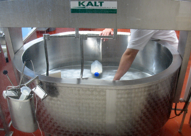 This is a picture of a cheese-making vat.