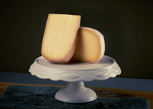 This is a picture of Pleasant Ridge Reserve cheese, featured by Fromagination