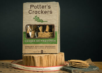 This is a picture of Potter's Herbes de Provence Crackers offered by Fromagination