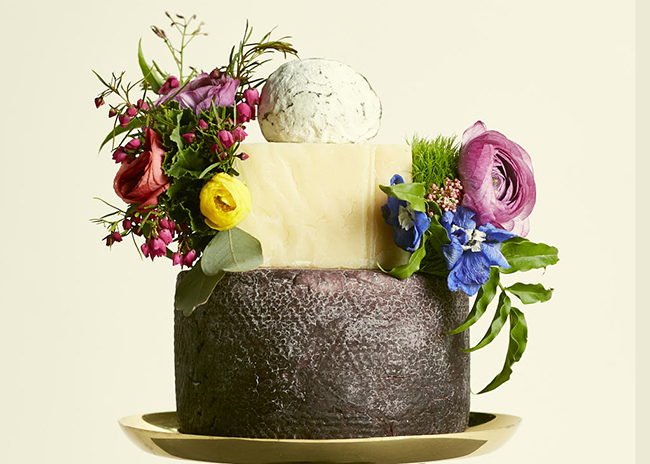 This is a picture of the Derby Hat Cake of Cheese from Fromagination.