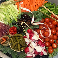 this is a picture of a vegetable tray