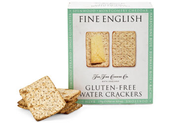 This is a picture of gluten-free water crackers, offered by Fromagination.