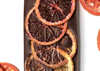 This is an image of the Blood Orange Bar surrounded by blood oranges.