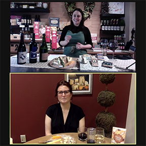This is a picture of a Fromagination online cheese class.
