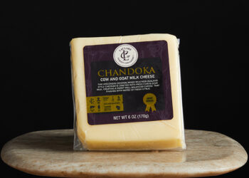 This is a picture of Cave-aged Chandoka cheese, offered by Fromagination.