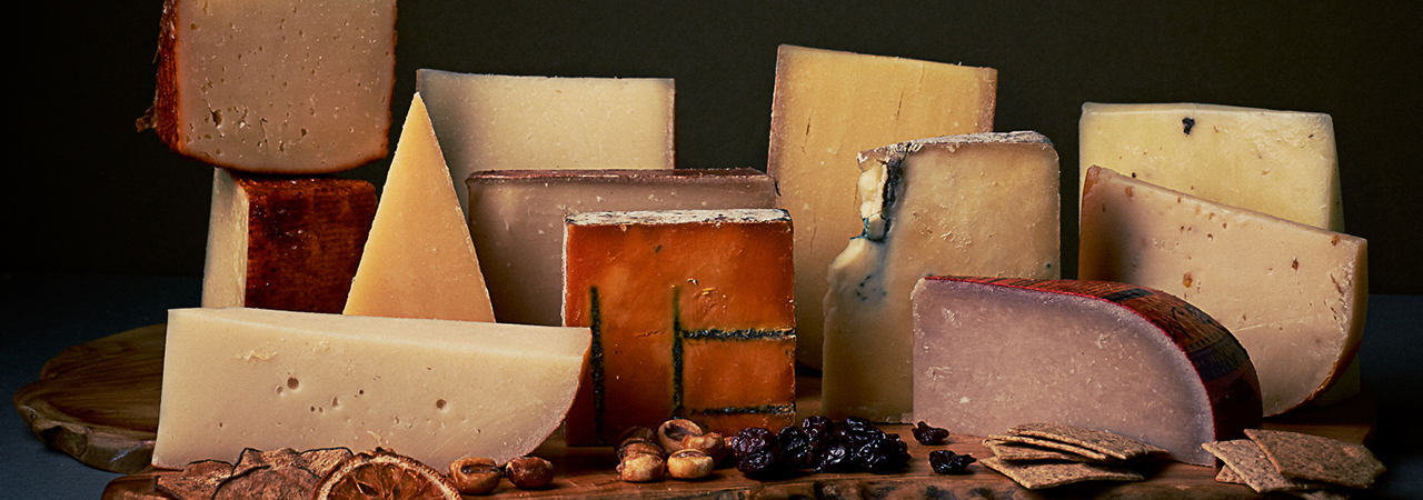 This is a picture of a cheese selection at Fromagination.