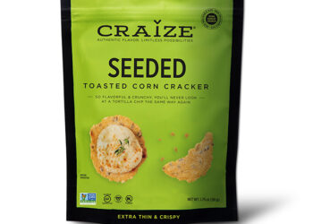 This is a picture of Seeded Toasted Corn Crackers, offered by Fromagination.