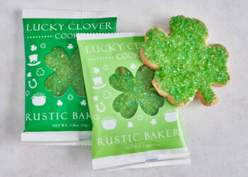 This is a picture of Lucky Clover cookies, offered by Fromagination.