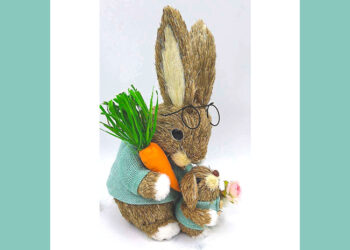 This is a picture of a Daddy and Baby Bunny Doll, offered by Fromagination.