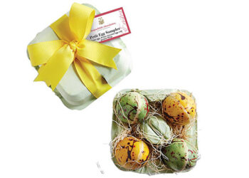 This is a picture of a Petit Chocolate Egg Sampler, offered by Fromagination.