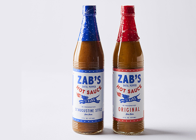 This is a picture of Zab's Hot Sauces, offered by Fromagination.
