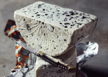 This is a picture of Roquefort cheese, offered by Fromagination.