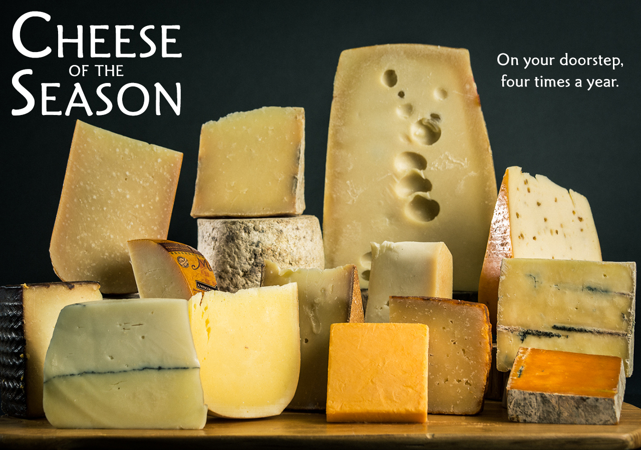 This is a banner for Fromagination's Cheese of the Season page.