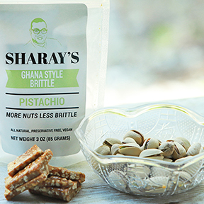 This is a picture of Sharay's Pistachio Brittle, offered by Fromagination.