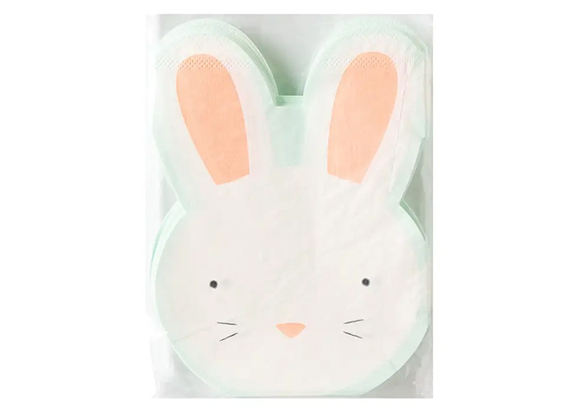 This is a picture of Bunny Head Napkins, offered by Fromagination.