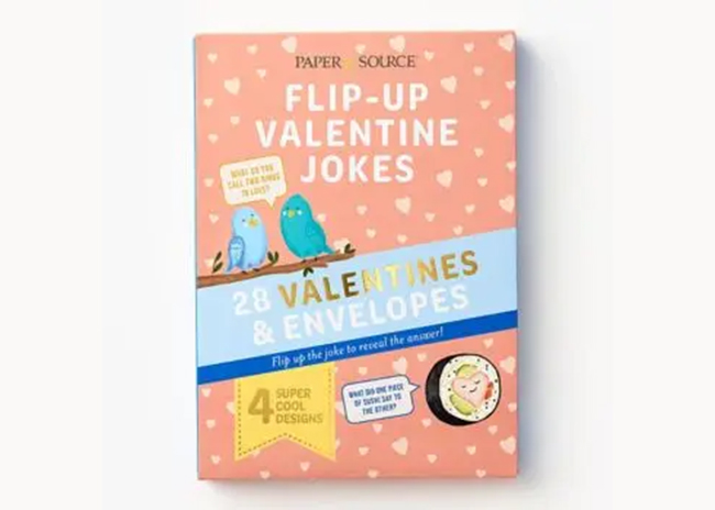This is a picture of Flip Up Valentine Jokes, offered by Fromagination.