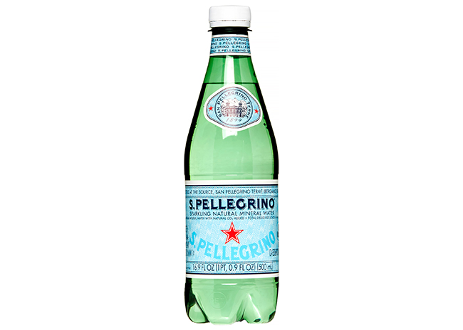 This is a picture of San Pellegrino Mineral Water, offered by Fromagination.
