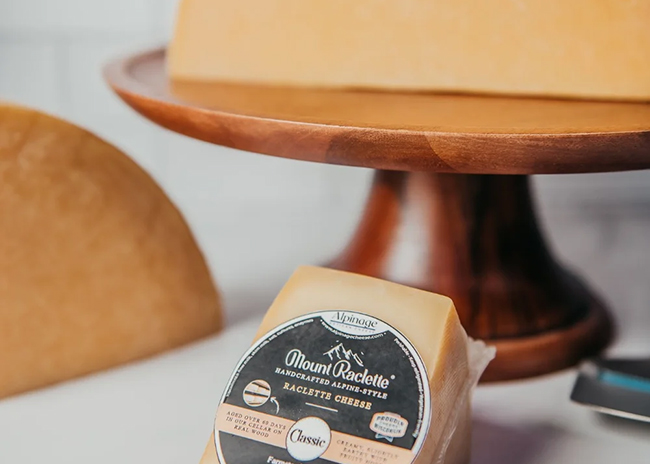 This is a picture of Mount Raclette cheese, offered by Fromagination.