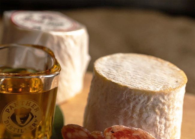 This is a picture of Redhead Creamery's North Fork Munster cheese, offered by Fromagination.