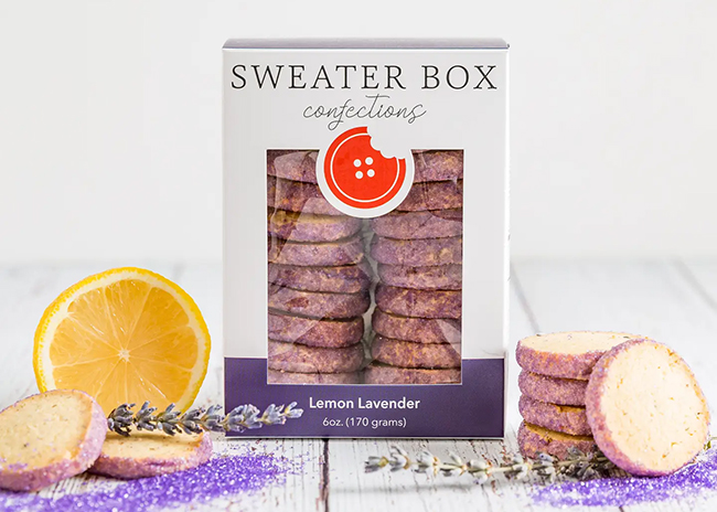 This is a picture of Lavender Lemon Cookies offered by Fromagination.