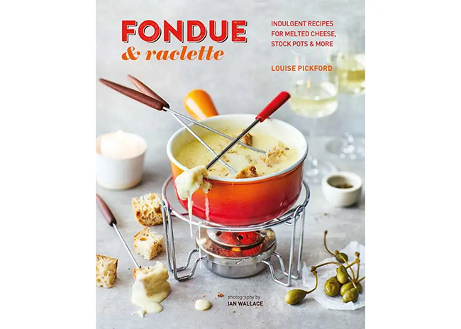 This is a picture of Fondue and Raclette (book), offered by Fromagination.