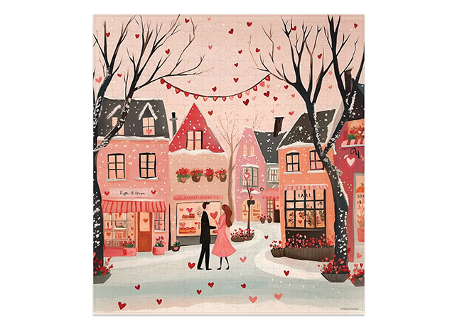 This is a picture of the Love Found Here Jigsaw Puzzle, offered by Fromagination.