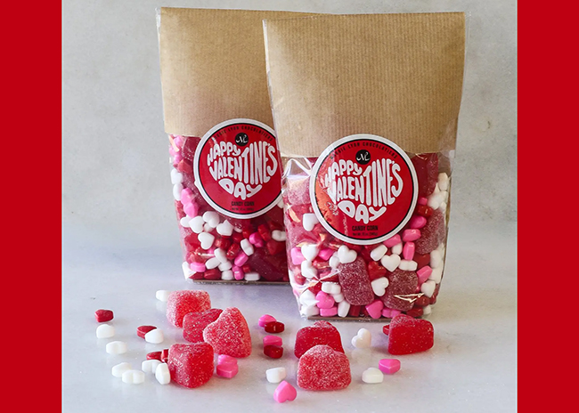 This is a picture of the Valentine Candy & Gummy Mix, offered by Fromagination.