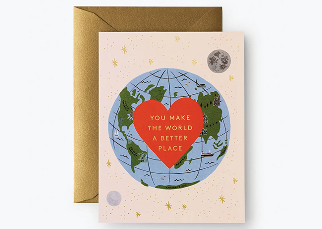 This is a picture of the You Make the World Better Valentine, offered by Fromagination.