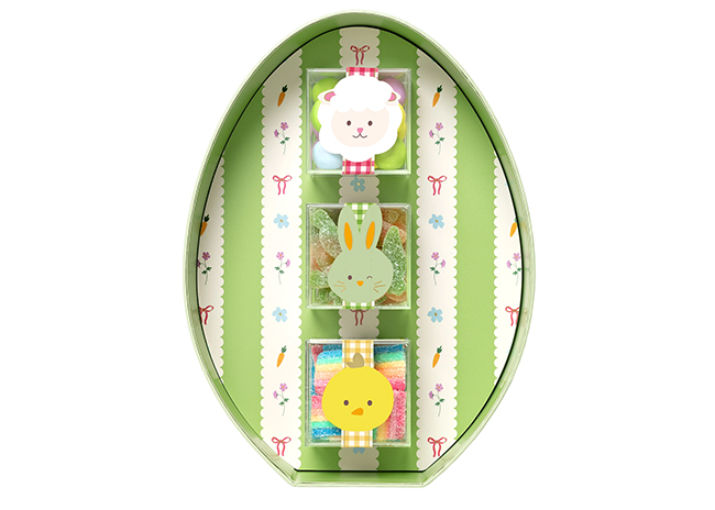 This is a picture of the Hoppy Easter Bento Box, offered by Fromagination.