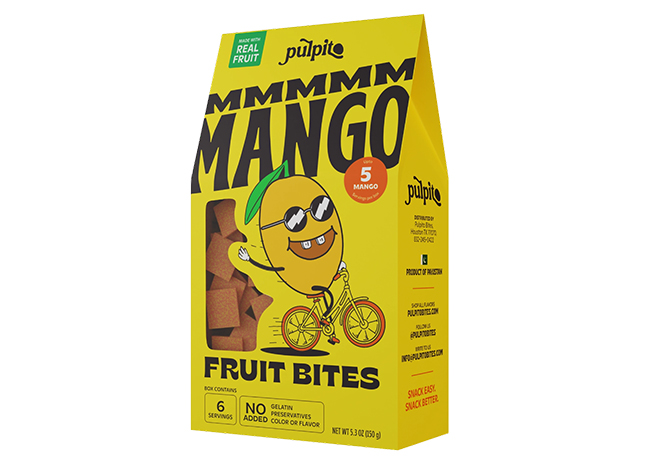 This is a picture of Pulpito Mmmmm Mango Fruit Bites, offered by Fromagination.