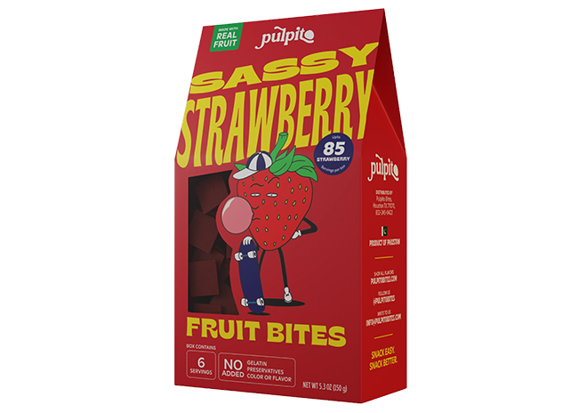 This is a picture of Pulpito Sassy Strawberry Fruit Bites, offered by Fromagination.