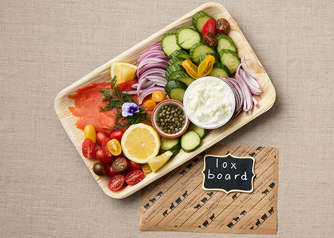 This is a picture of Fromagination's Lox Board.