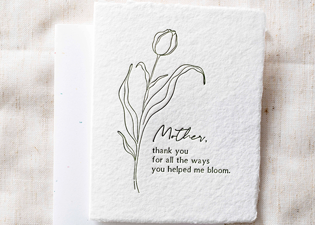 This is a picture of the Mother, Thank You card, offered by Fromagination.