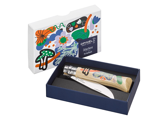 This is a picture of the Opinel Nature Cheese Knife, offered by Fromagination.