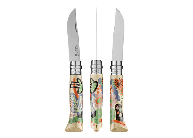 This is a picture of the Opinel Nature Cheese Knife, offered by Fromagination.