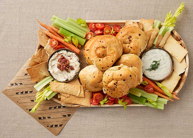 This is a picture of the Stella's Cheesebread Board, offered by Fromagination.