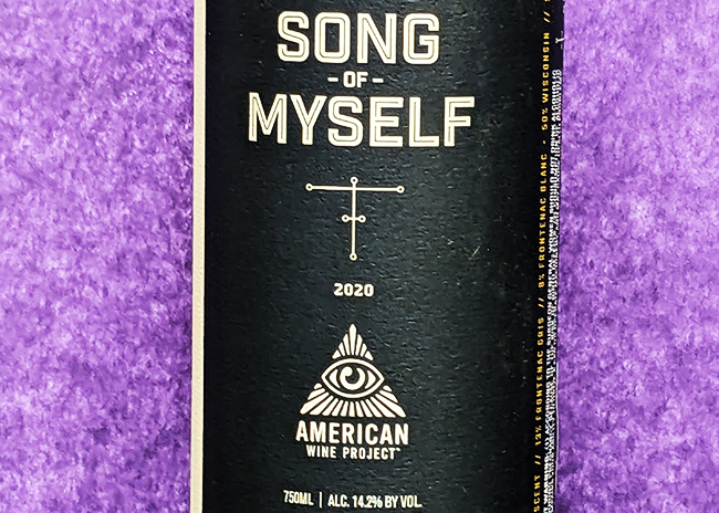 This is a picture of Song of Myself wine, offered by Fromagination.