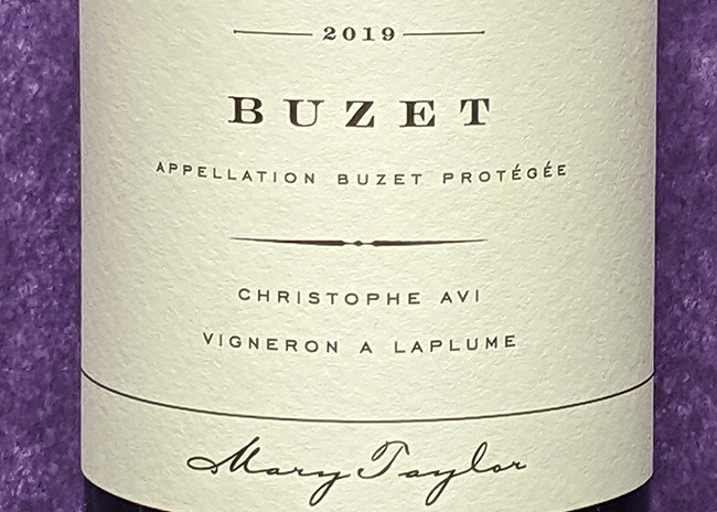 This is a picture of Mary Taylor Buzet wine, offered by Fromagination.