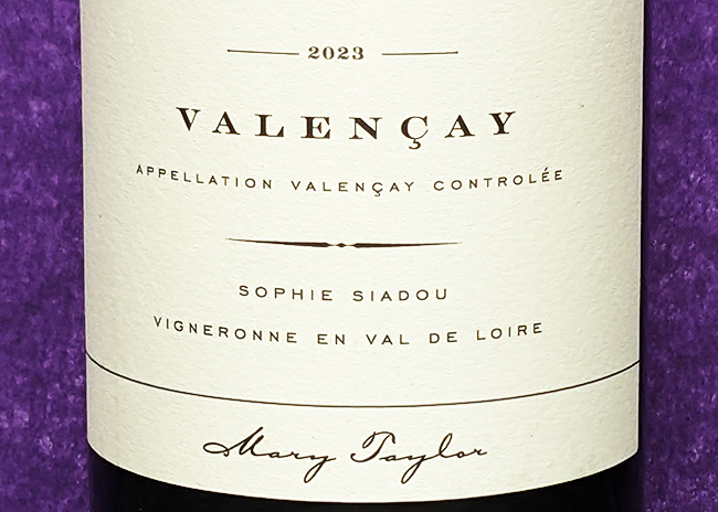 This is a picture of Mary Taylor Valençay wine, offered by Fromagination.