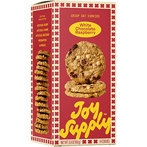 This is a picture of Joy Supply White Chocolate Raspberry Cookies, offered by Fromagination.