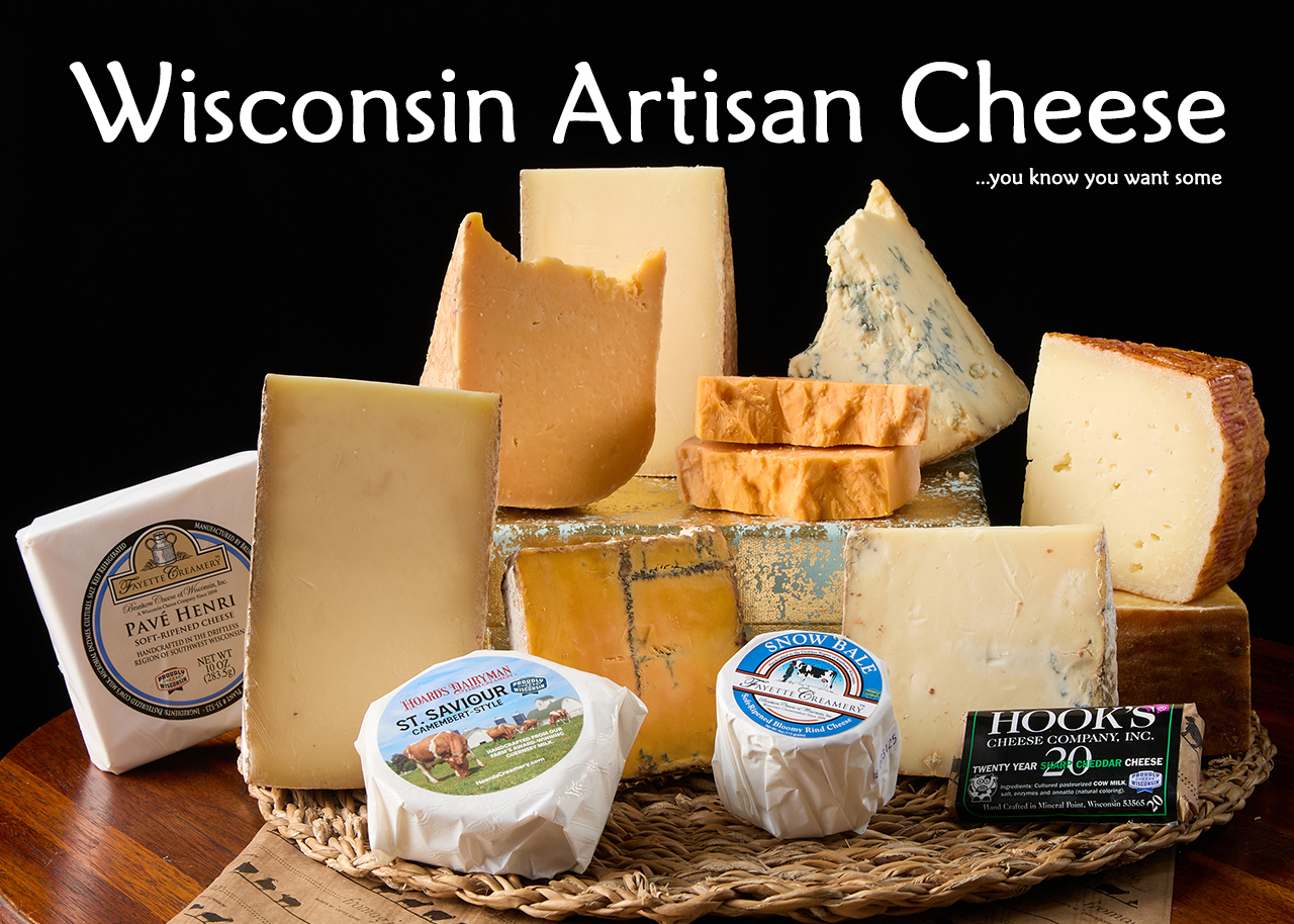 New Cheese Grouping.you know you want some.1280x914.72res We carry a wide variety of Wisconsin artisan cheeses and cheeses from elsewhere.
